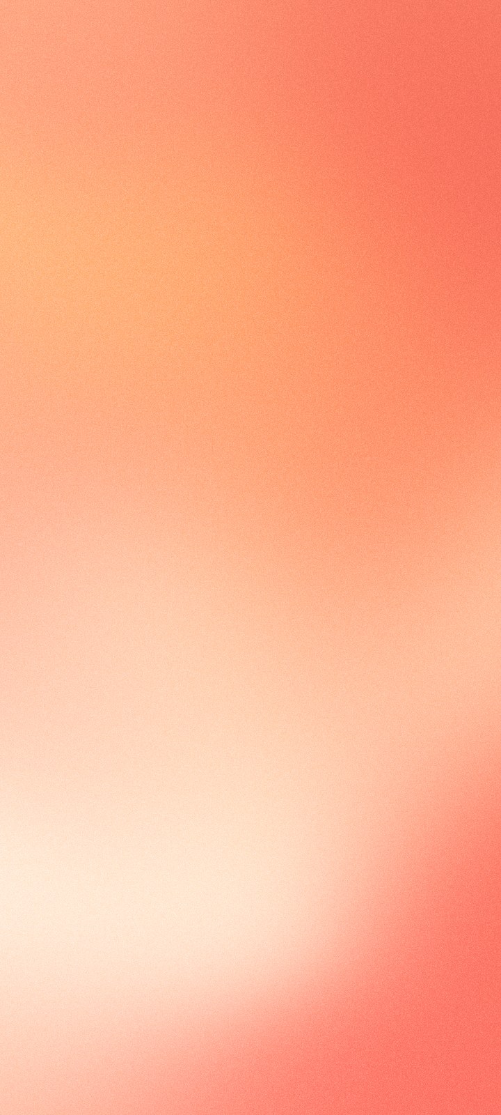 Coral and gold aura mesh gradient phone wallpaper