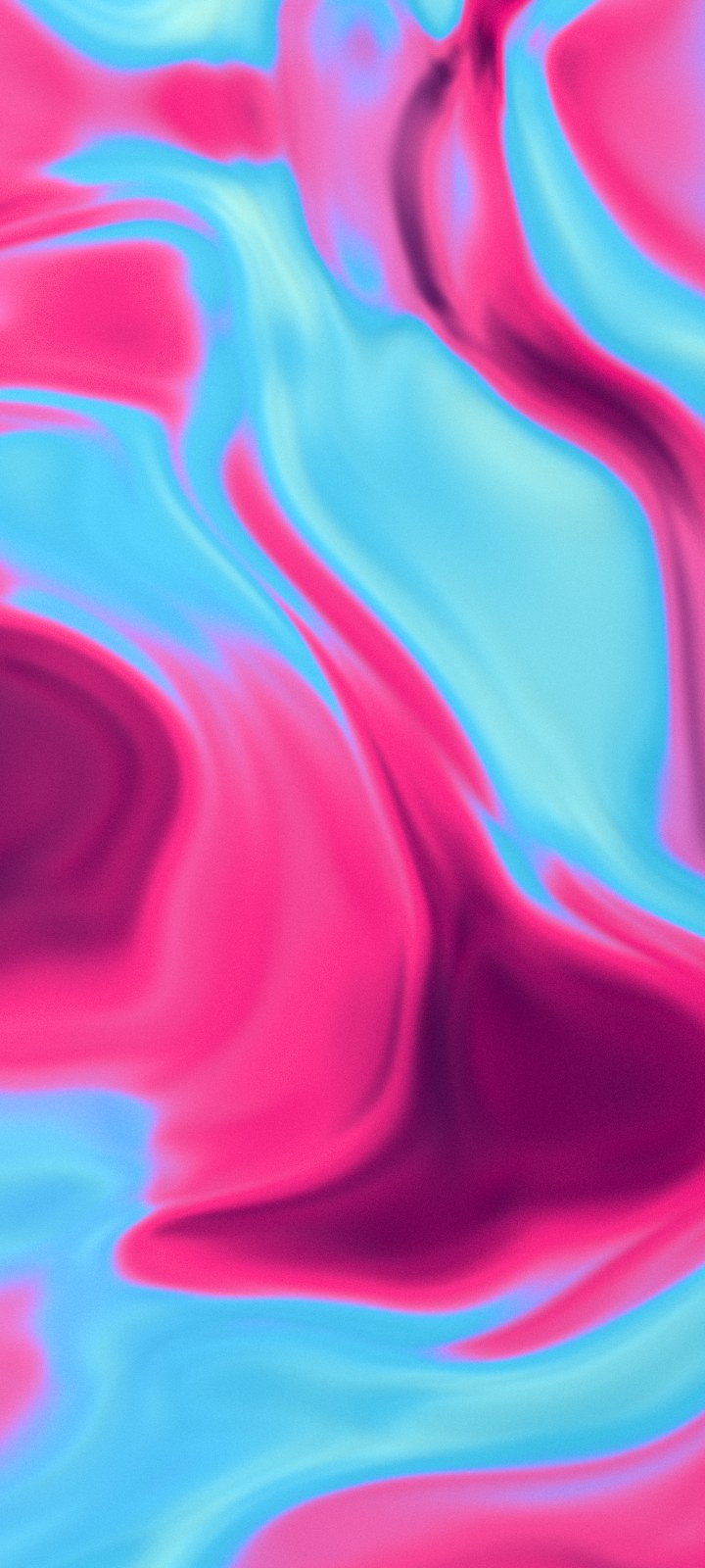 Neon pink and cyan liquid gradient phone wallpaper