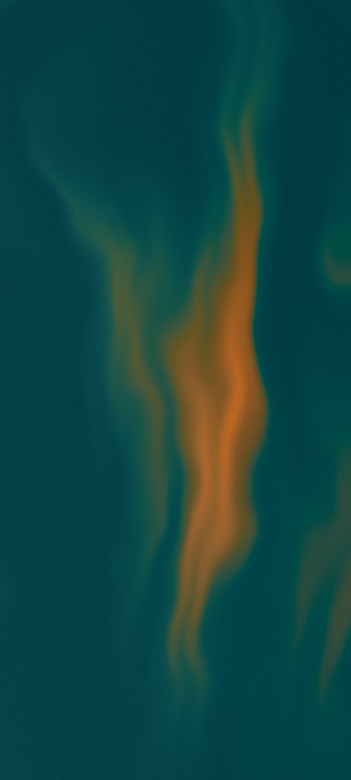Orange and teal aurora gradient iPhone wallpaper