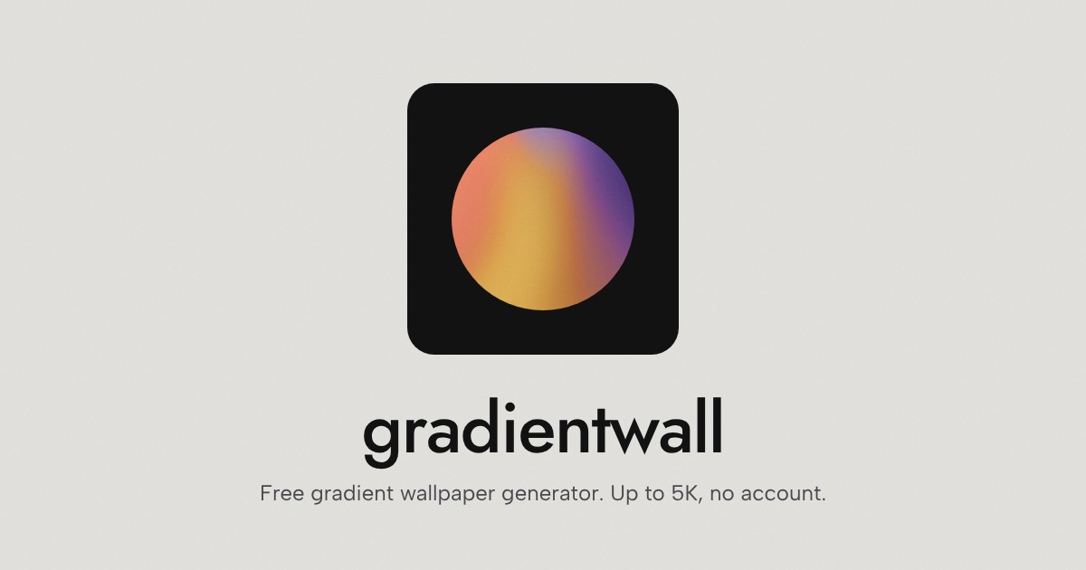 Made a small browser tool for gradient wallpapers